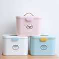 thumbnail image 1 of Family Medication Box Portable First Aid Box Organizer with Easy to Open Buckle Snap, 1 of 7