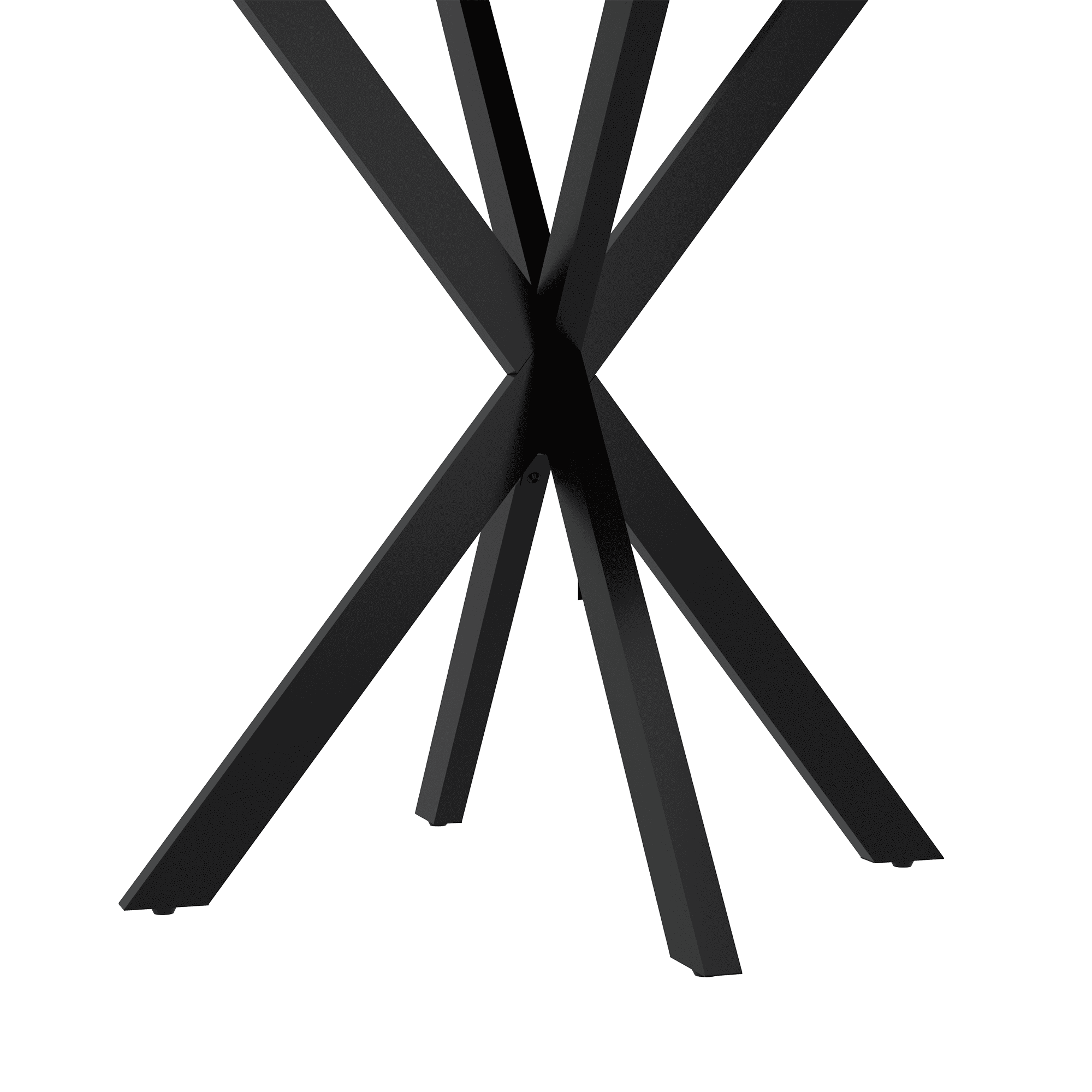 31.5in Round Dining Table for 2-4 People,Small Kitchen Table with Metal Black Legs,Modern Dining Room Table for Dining Room,Brown