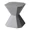 Grey, variant on LeisureMod Azure Outdoor Side Table in Fiberstone