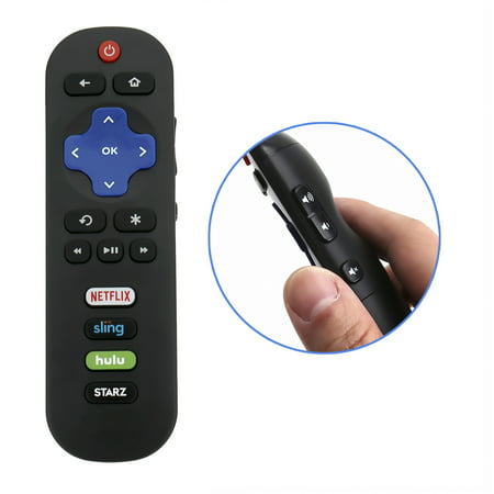 New RC280 Replaced Remote Control compatible with TCL Roku 32S305 49S405 TV with Hulu Starz Netflix Sling APP (Best Paid Live Tv App)