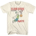 thumbnail image 1 of Popeye Slam Dunk Natural Adult T-Shirt 4Xl, 1 of 2