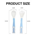 thumbnail image 3 of 2 sets of baby spoons, bendable eating training fork and spoon set, children's tableware, 3 of 5