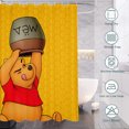 Winnie the Pooh Style Printed Fabric Shower Curtain With Hook Exclusive