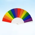 thumbnail image 1 of QUMIIRITY 2Ud Abanicos Plegables Multicolor Para Y Fiestas Con Y Práctico, 1 of 8
