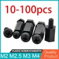 thumbnail image 5 of Black Nylon PCB Standoff Spacers Male To Female Motherboard Hexagon Thread Pillar Bolt Plastic Screw Standoffs Nut M2 M2.5 M3 M4, 5 of 5