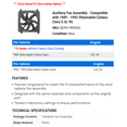 thumbnail image 2 of Auxiliary Fan Assembly - Compatible with 1989 - 1993 Oldsmobile Cutlass Ciera 3.3L V6 1990 1991 1992, 2 of 2