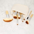 thumbnail image 2 of Brochas de maquillaje TB TOOLS FOR BEAUTY T4B MIMO de bambú tamaño viaje con funda de algodón, 2 of 4