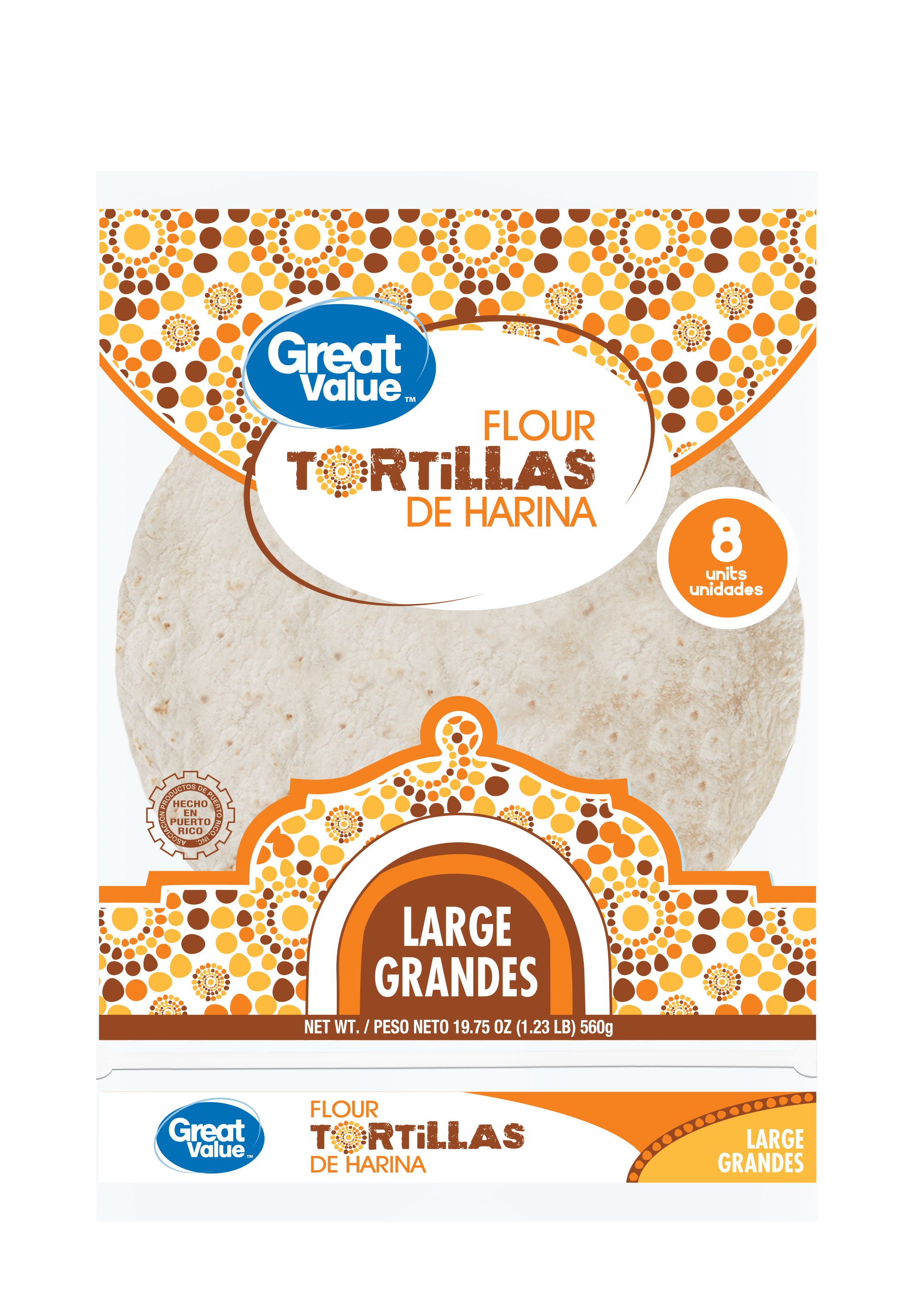 Great Value Tortillas Grandes 8ct