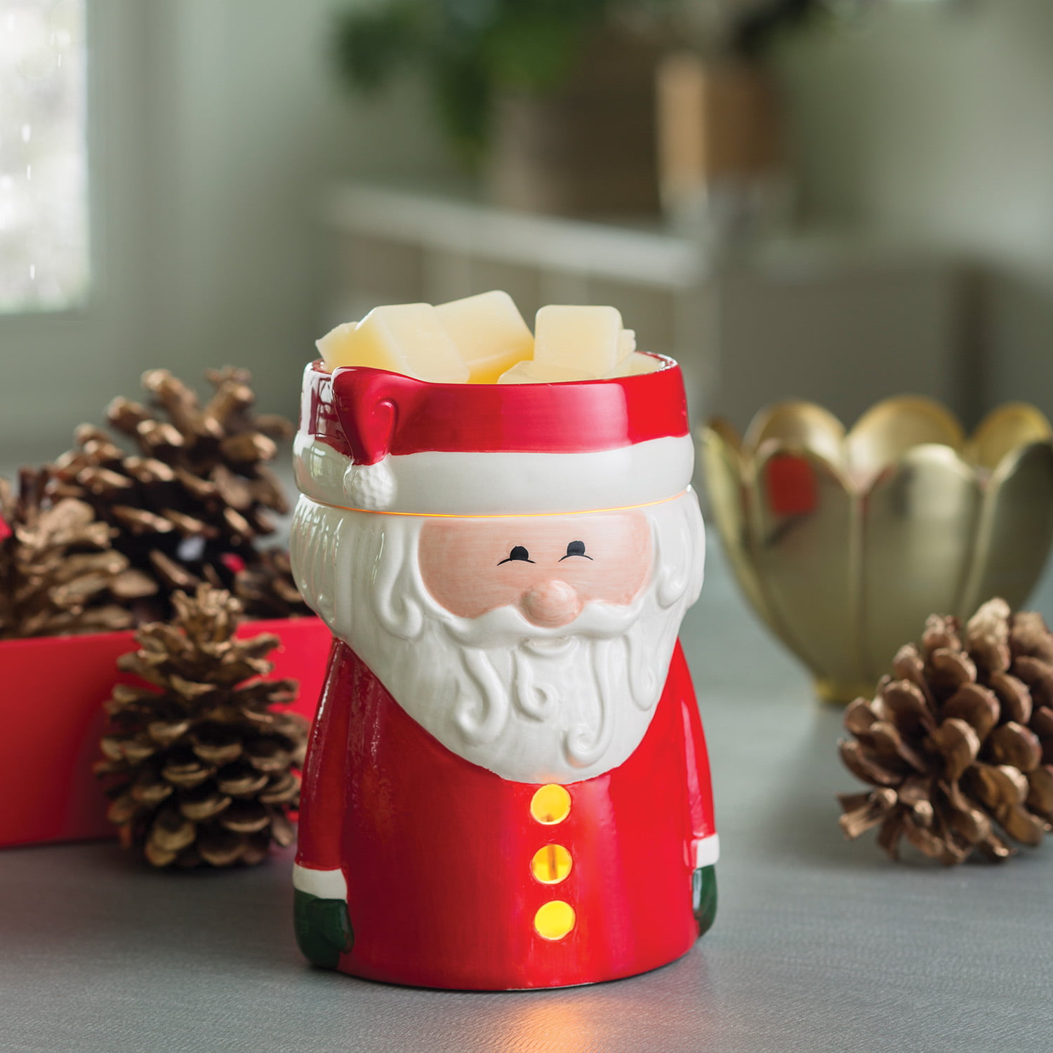 Details about   CANDLE WARMERS SANTA CLAUS CHRISTMAS PLUGGABLE FRAGRANCE TART WARMER BRAND NEW 