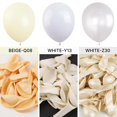 thumbnail image 4 of Balloon PartyWoo, látex blanco perla, 140 unidades, paquete con kit de arco, 4 of 6