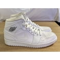 thumbnail image 2 of Ni - ke Ni - ke Air Jordan Retro 1 White/Cool Grey 554724-120 Men’s Size 10 US, 2 of 5