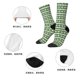 thumbnail image 5 of Balery Light Green Squares Calcetas Largas con Estampado para Hombre y Mujer – Suaves y Transpirables, Talla Única (US 5-11), 5 of 6