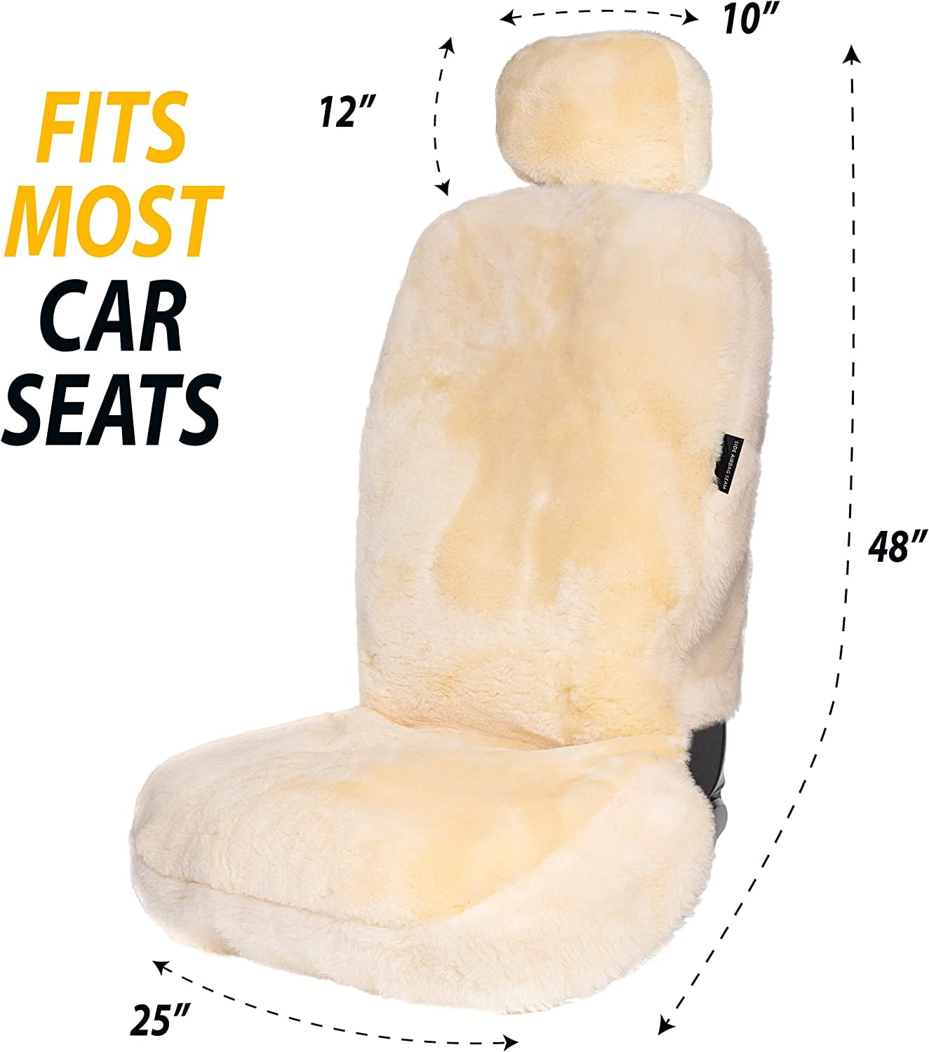  LLB Genuine Sheepskin Car Seat Cushion Seat Covers for