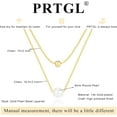 thumbnail image 6 of CROPD Pearl Necklace: 14K Gold-Plated Pearl Necklace for Women 16.5” + 2”, 6 of 13