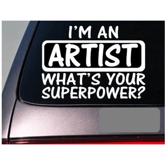 I'm an artist sticker decal *E169* paintbrush paint canvas draw