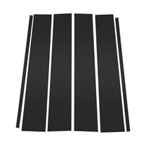 Unique Bargains 6 Pcs Door Pillar Window Trim for Chevrolet Suburban 15-20 for GMC Yukon XL 15-20 Black Front Rear Left Right Anti Scratch Sticker Pillar Posts Cover