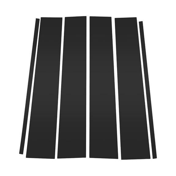 Unique Bargains 6 Pcs Door Pillar Window Trim for Chevrolet Suburban 15-20 for GMC Yukon XL 15-20 Black Front Rear Left Right Anti Scratch Sticker Pillar Posts Cover