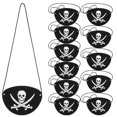 thumbnail image 2 of Parches de ojo de pirata de fieltro, esqueleto de un ojo, disfraz de capitán pirata para Halloween, Cosplay, decoración para fiesta de cumpleaños de niños, 6/12 piezas, 2 of 4