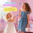 thumbnail image 6 of Mini Karaoke Machine for Kids, Unicorn Gifts for Girls Age 6-8, Bluetooth Microphones for Kids, 3 4 5 6 Year Old Girls Birthday Gift, 6 of 8