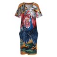thumbnail image 4 of Serbian Eagle-vestido holgado con dos bolsillos para mujer vestido de fiesta de lujo para mujer vestidos de noche para mujer verano 2025, 4 of 7