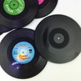 thumbnail image 2 of BRIGHTFUFU 6Pcs Custom Vinyl Coasters Round Shape Anti Slipping Fitting Beer Black PVC Material, 2 of 8