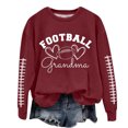 thumbnail image 2 of Heisall Women's Autumn Winter Sweatshirts Long Sleeve Loose Hoodless Rugby Print Fashion Casual 2025 New Design, 2 of 4