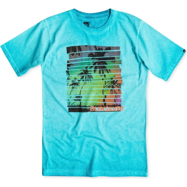 Camiseta gráfica Quiksilver Lense Flare para niños azul 4