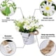 thumbnail image 3 of Potted Artificial Daisies Flowers In Metal Pot, Fake Silk Bonsai Plants With Vase For Indoor, 3 of 5