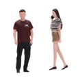 thumbnail image 2 of 2 figuras en miniatura a escala 1/64 viajeros, figuritas hombre y mujer, artículos colección para aficionados, accesorios realistas para, 2 of 9