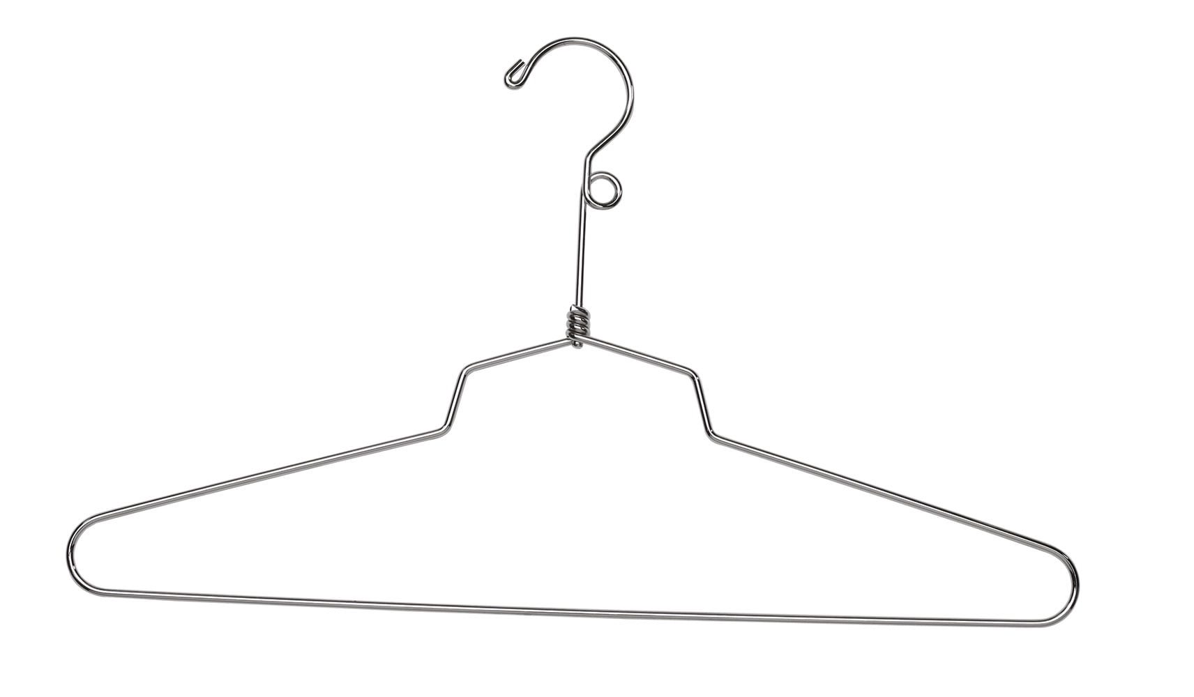 Metal Dress Hanger Chrome 16" 20 Hangers