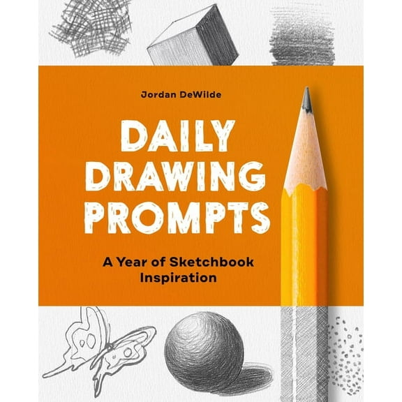 Daily Drawing Prompts: A Year of Sketchbook Inspiration, (Paperback)