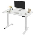 thumbnail image 1 of Homall 40" × 24" Electric Height Adjustable Standing Desk Home Office Computer Desk Memory Preset with T-Shaped Metal Bracket,White, 1 of 6
