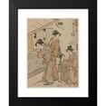 thumbnail image 2 of Torii Kiyonaga 11x14 Black Modern Framed Museum Art Print Titled - The Fourth Month (From the Series Fashionable Monthly Visits to Temples in the Four Seasons) (1784), 2 of 5