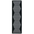thumbnail image 4 of SAFAVIEH Montauk Amadine Striped Cotton Area Rug, Black/Ivory, 5' x 8', 4 of 9