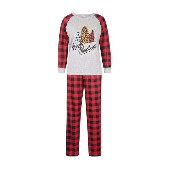 Seyurigaoka Christmas Parent-child Pajamas, T-shirt, Jumpsuit, Plaid Pants
