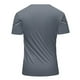 thumbnail image 3 of pstuiky camisetas de hombre, Blusa informal de verano para hombre, color liso, con botones, cuello alto, bolsillo, manga corta y cuello vuelto ropa de hombre xxl, 3 of 3