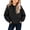 Black, variant on Girls' Pullover Hoodie Solid Color Lightweight Drawstring Neck Front Kangaroo Pocket Soft Fabric for School Wear Outdoor Outings 2-13 Years Black 11-12Years