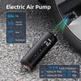 thumbnail image 2 of Deli Mini Cordless Portable Tire Inflator- 150 Psi Air Compressor 5400mAh & 12V Electric Air Pump LCD Display for Car Tires,Motorcycle Tires, Bicycle Tires, And Various Sports Balls, 2 of 7
