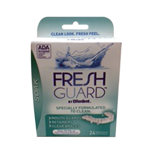 Fresh Guard Soak Crystals By Efferdent 24 Packets, 3 Pack