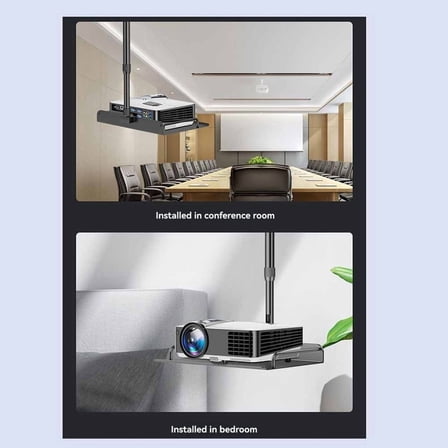 Projector Ceiling Mount Tray Wall Mount Bracket for Cameras & Projectors, Ideal for Video Conferencing & Home Office,C