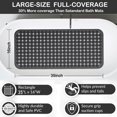 thumbnail image 6 of Bath Mats for Tubs Slip Resistant Bathtub Mat with Suction Cups for Shower Mat 16 x 35 Extra Long Rubber Bathroom Mat for Tub, Drain Holes, Machine Washable,Black, 6 of 8