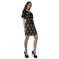 thumbnail image 4 of Moomaya Birthday Dresses Women Printed Work Dress Women Office V Neck Dresses, 4 of 6