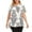 Gray, variant on Bescita Women Printing Short Sleeve O-Neck Large Size Pleated T-Shirt Blouse Tops