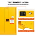 thumbnail image 6 of KFFKFF 30 Gallon Flammable Cabinet 43.1x18.1x50.1 in Galvanized Steel Safety Cabinet, Adjustable Shelf Flammable Storage Cabinet, for Commercial Industrial and Home Use, 6 of 9