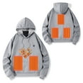thumbnail image 2 of Bcresic Reduced,Heated Hoodies for Men Women Lightweight Warm USB Electric Outdoor Sweatshirt 5 Zones Heating Hooded Fleece Pullover and Three-Control USB Charging Heated Coat for Unisex(Gray,L), 2 of 6