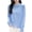 #1_Sky Blue, variant on Women's Merino Wool Polo Cardigan Lapel Collar Button Down Long Sleeve with Pocket Spring Office-Ready Knitted Essential Smart Casual