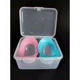 thumbnail image 3 of Vaso para lavado de ojos, kit de baño para lavado de ojos, 3 vasos de silicona para una limpieza eficaz de los ojos, transparente con recipiente de almacenamiento, 3 of 4