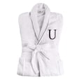 thumbnail image 2 of BNM Cotton Unisex Embroidered White Bathrobe, Medium, U, 2 of 5