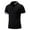 Black, variant on Honeeladyy Summer Sales Men's Stand Collar Shirts Summer Casual Short Sleeve Button Up Tee Shirt Blouses Comfy Soft Regular Fit Workwear Tops Black