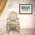 thumbnail image 3 of Brent, Paul 14x11 Gold Ornate Wood Framed with Double Matting Museum Art Print Titled - Brighton Chairs, 3 of 4